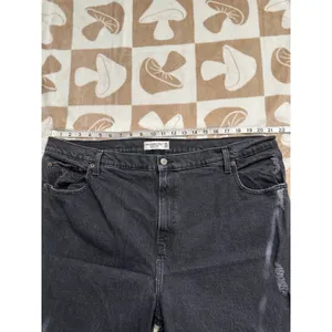 Abercrombie & Fitch The 90's Straight Ultra High Rise Black‎ Jeans Size 35 thumbnail 7