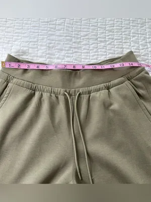 Athleta Allure High Rise Pant Women Size L Olive Branch Athleisure Wide Leg thumbnail 11