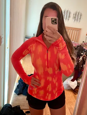 Under Armour Neon Long Sleeve Workout Quarter Zip thumbnail 1