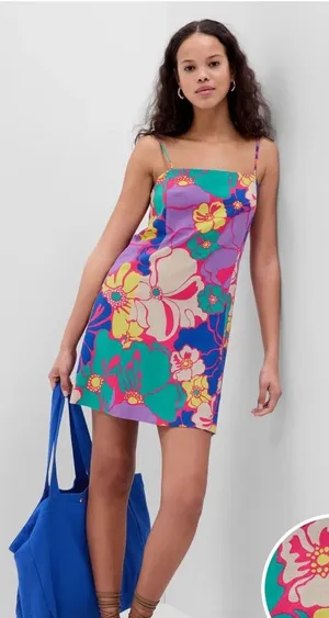 GAP Colorful Floral Dress thumbnail 1