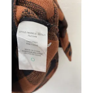 RDI Fall Western Buffalo Plaid Brown Black Oversized Shirt Jacket Shacket Small thumbnail 8