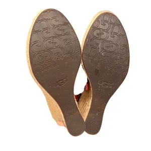 UGG Lucianna Marrakesh Ikat‎ Ribbon Tie Espadrille Wedge Sandals 9.5 thumbnail 5
