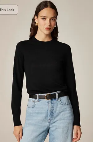 J. Crew Black Wool Blend Knit Sweater thumbnail 1