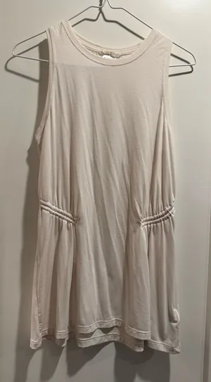 Athleta Air Out Cinch Tank‎ In Off White Size S thumbnail 1