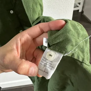 SLEEPER Brigitte Button Down Olive Green Midi Dress in Size Small thumbnail 5