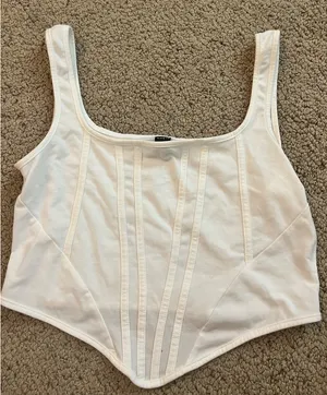 SheIn Corset cropped tank top thumbnail 1