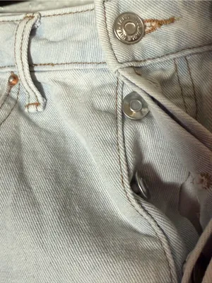 Wild Fable Cutoff High Waist Light Wash Jean Shorts Size 6 thumbnail 6