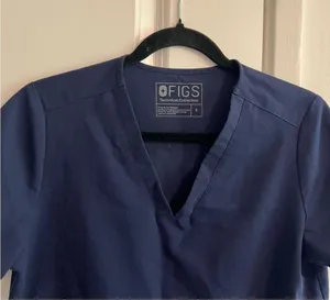 FIGS Casma Scrub Top, Small Navy thumbnail 4