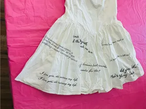 Princess Polly White Sweetheart Mini Dress with Script Detail thumbnail 6