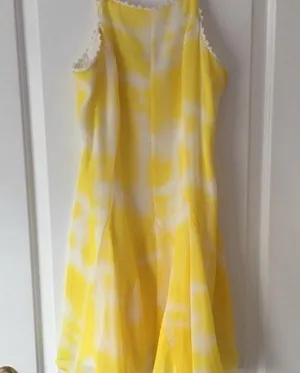 BCBGeneration Yellow White Floral Sundress thumbnail 2