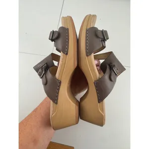 Dansko Women Brown Leather Wedge Sandals Buckle Ankle Strap Comfort Size 36‎ 5.5 thumbnail 8