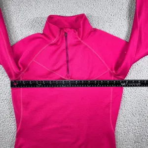 Salomon Quarter Zip‎ Women Small Pink Long Sleeve Athletic Pullover Outdoor thumbnail 3