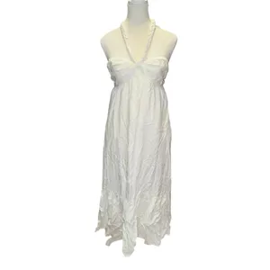 Linen Blend Braided Aerie Halter Dress thumbnail 2