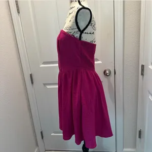 Band of the Free Strapless Fuchsia Party Dress thumbnail 2