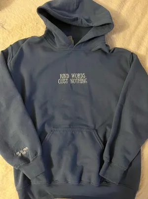 Gildan Kind Words Cost Nothing Hoodie thumbnail 1