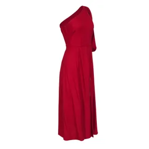 Reformation Dress Sz 2 Red One Shoulder Midi Formal Cocktail Party Wedding Guest thumbnail 10