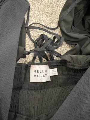 HELLO MOLLY LA DEVOTEE DRESS BLACK thumbnail 8