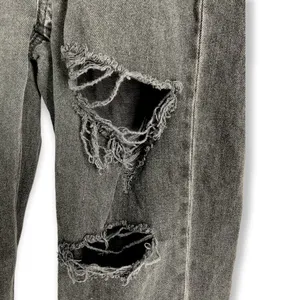 American Eagle | Size 00 XXS | Mom Jeans High Rise Distressed Ripped Faded Black thumbnail 7