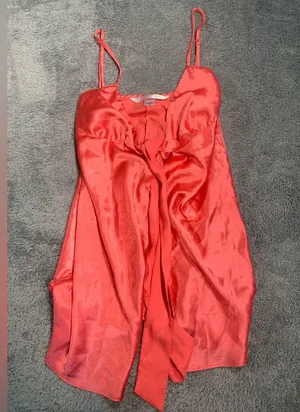Victoria's Secret Silk slip Dress in Pink thumbnail 1