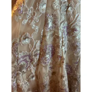 Speechless Sequin Floral Embroidery Prom Gown Nude‎ Lavender Gold Size 3 thumbnail 6