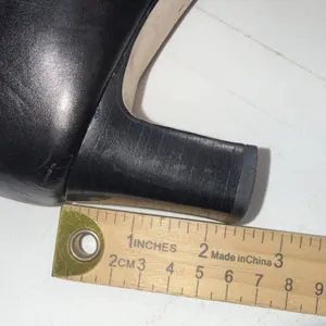 Vintage Y2K Brighton Quincy Black Italy Mesh Braided‎ Leather Closed Toe Heels 9 thumbnail 9