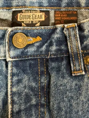 Guide Gear 100% Cotton Straight Leg Jeans Medium Wash Size 10 thumbnail 7