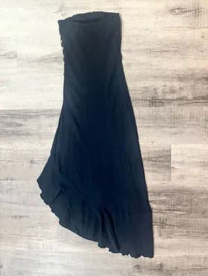 FREE PEOPLE Made Me Blush Midi Dress in Black thumbnail 7