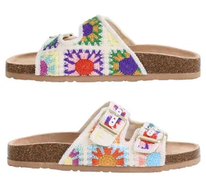 Dirty Laundry Granny Square Slide Sandals Size 8 thumbnail 1