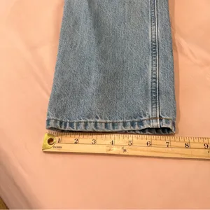Everlane Cotton Light Blue Denim Button Fly High Rise‎ Straight Ankle Jean thumbnail 14