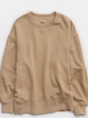 Aerie Go-To Sweatshirt | Caramel thumbnail 1