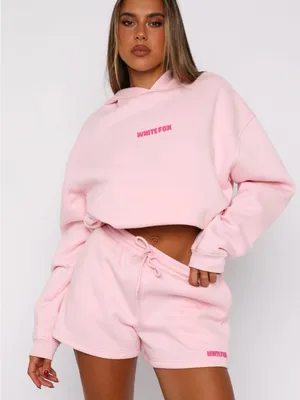 White Fox Boutique Pink Sugar Athletic Shorts thumbnail 3