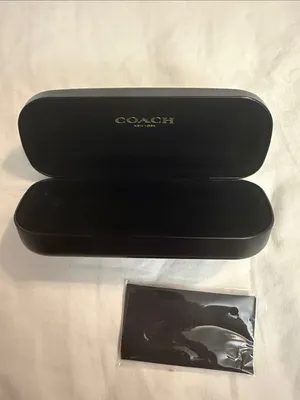 Coach Black Embossed Sunglasses Case thumbnail 4
