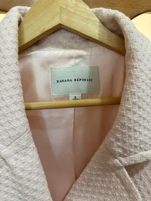 Banana Republic pink cotton trench coat thumbnail 4