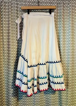 NWT ROLLER RABBIT | VALLETA EMBROIDERED MARIELENA SKIRT, size XXS thumbnail 4