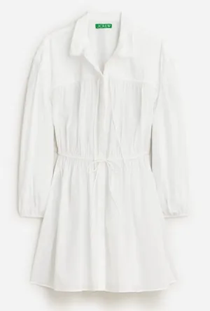 J Crew Tie-front beach shirt in cotton voile thumbnail 1