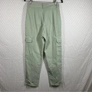 Aritzia Wilfred Free Women Pants‎ Sz 6 Green Modern Cargo High Rise Pockets thumbnail 7