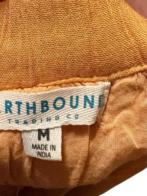 NWT Earthbound Women's Mustard Tie-Dye Panel Maxi Skirt Sz M thumbnail 6