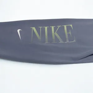 Nike Dri-FIT Womens High Waisted Leggings Slate Blue Gray Logo Tights S thumbnail 6
