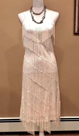 🆕 1920s Sequin and Fringe Flapper Party Mini Dress thumbnail 1