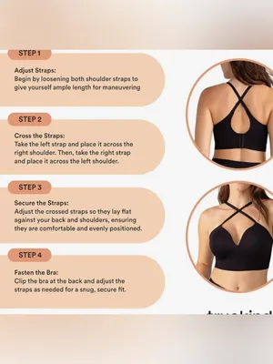 Truekind Supportive Comfort Wireless Shaping Bra Black Seamless Black Large NWT thumbnail 3