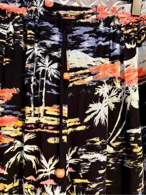 Free People | Floral Tropical Blue Lagoon Wide Leg Lounge Pants, XS thumbnail 4