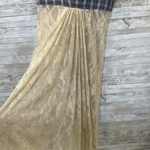 Vtg Gypsy South Atlanta L Reworked Sleeveless Plaid Lace Tunic Vest & Shirt Y2K‎ thumbnail 14