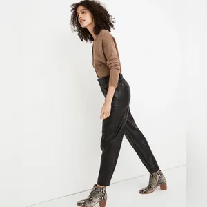 MADEWELL Vegan Leather Pull-On Paperbag Pants‎ thumbnail 2