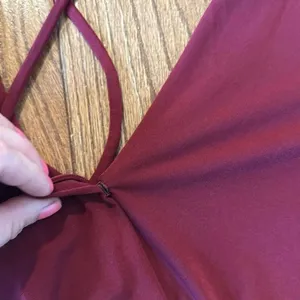 Bcbg Generation burgundy wrap bodysuit top M Red Size M thumbnail 9