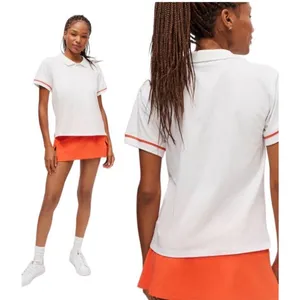 Splits59 Polo Top Womens SZ Medium Steffi White Preppy Organic Cotton Tennis UO thumbnail 2