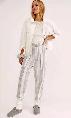 Free People Semi Sweet Cropped Pants thumbnail 1