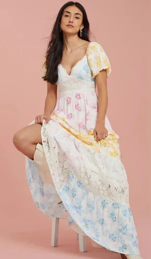 Darcey Patchwork Maxi Dress  thumbnail 1