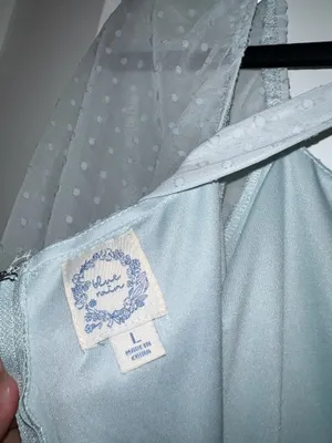 Altar'd State Dress Blue Ruffle thumbnail 2