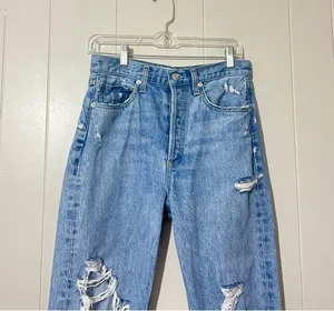 AGOLDE 90s Mid Rise Loose Fit Distressed Jeans Revolve Style #A069C-811 Size 26 thumbnail 3