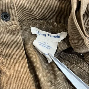 Flying Tomato Brown Corduroy Wide Leg Overalls Size Medium thumbnail 7